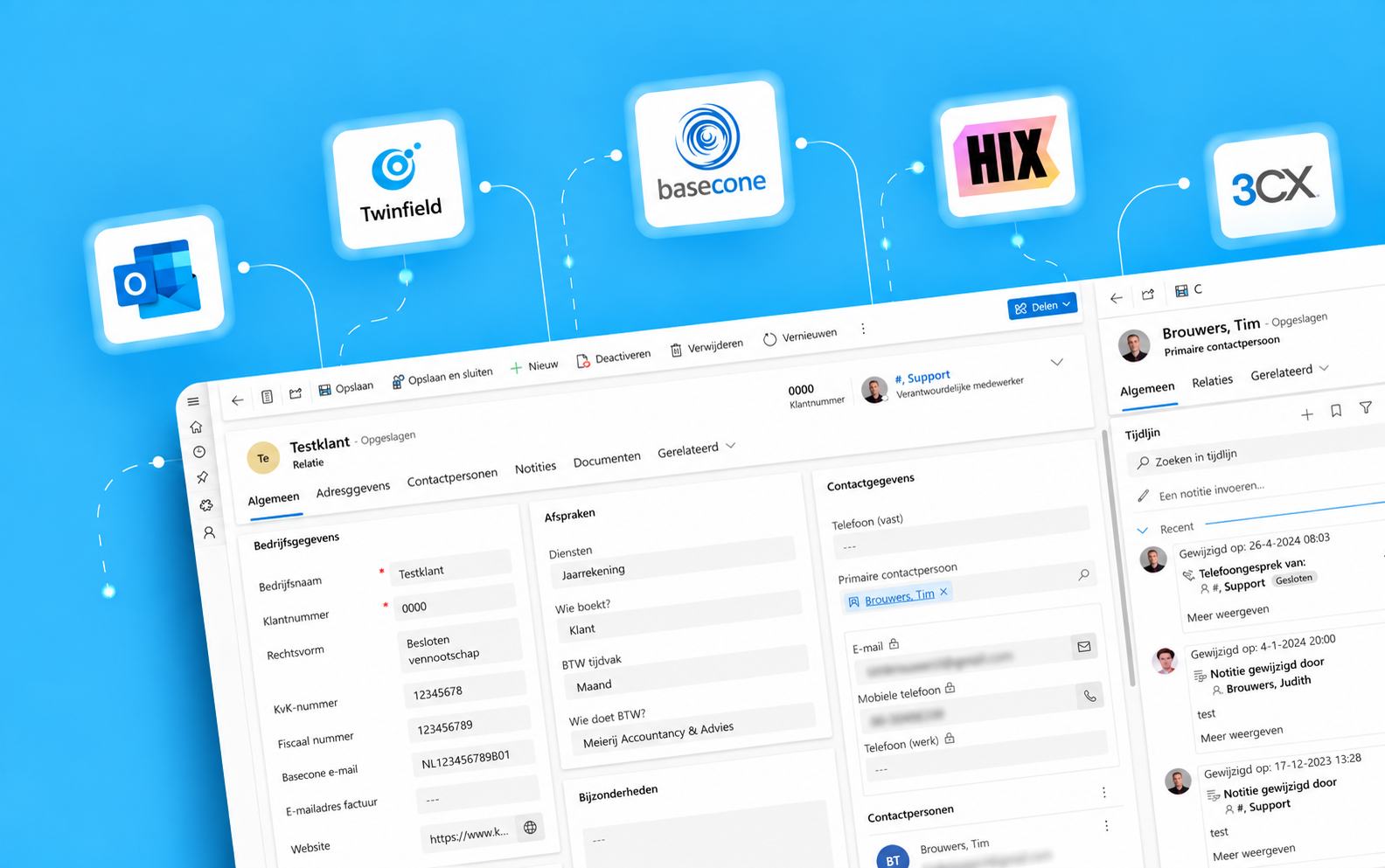 Het CRM van Meierij Accountancy & Advies verbonden met de systemen waarmee de organisatie werkt